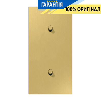 Центральна плата з двома одиночними тумблерами вертикальна «циліндр» LS1912 JUNG ME12-20CR25 латунь Classic