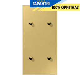 Центральна плата з двома подвійними тумблерами «конус» вертикальна LS1912 JUNG ME12-25CK25 Латунь Classic