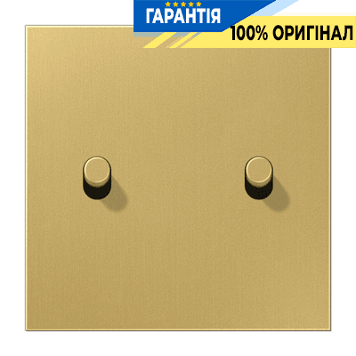 Центральна плата з 2-м тумблером «циліндр» JUNG ME12-5CR25 латунь Classic
