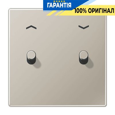 Центральна плата з тумблером «циліндр» та символами «стрілки» LS1912 JUNG ES12-5PR1 нержавіюча сталь