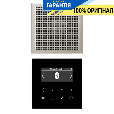 Смарт радіо JUNG DABES1BT з DAB+ та Bluetooth, моно, корпус Edelstahl, артикул DABES1BT