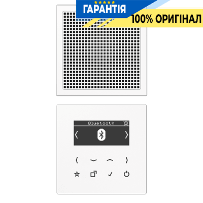 Смарт радіо JUNG DABLS1BTWW з DAB+ та Bluetooth, моно, біле