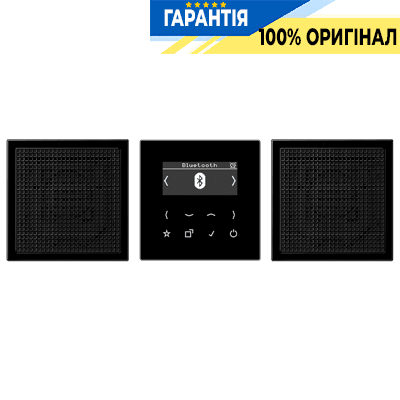 Смарт радіо JUNG DABLS2BTSW з DAB+ та Bluetooth, стерео, чорне