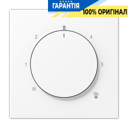 Центральна плата (клавіша) для термостату JUNG LS1749BFWWM білосніжний матовий