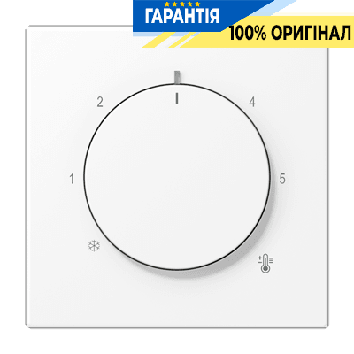 Центральна плата (клавіша) для термостату JUNG LS1749BFWWM білосніжний матовий