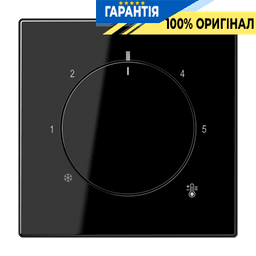 Центральна плата (клавіша) для термостату JUNG LS1749BFSW, чорний колір, оригінальна запчастина