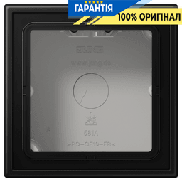 Коробка 1-местна накладного монтажу JUNG LS581ASWM матовий чорний графіт