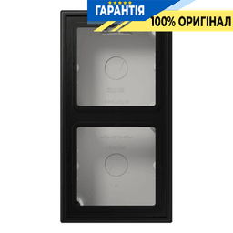 Коробка 2-постова накладного монтажу JUNG LS582ASWM матовий чорний графіт