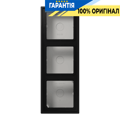 Коробка 3-постова накладного монтажу JUNG LS583ASWM матовий чорний графіт
