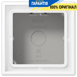 Коробка 1-постова накладного монтажу JUNG LS581AWWM білосніжний матовий