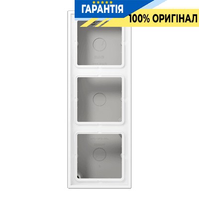 Коробка 3-постова накладного монтажу JUNG LS583AWWM білосніжний матовий