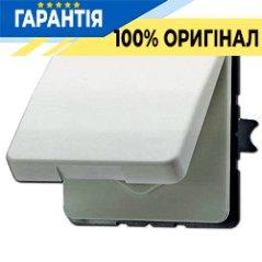 Розетка з заземленням з кришкою JUNG CD1520BFKLLG світло-сіра