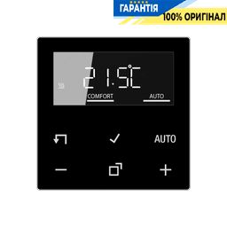 Дисплей кімнатного контролера температури JUNG HOME BTA1791SW, чорний, для точного керування мікрокліматом