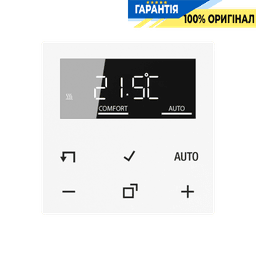 Дисплей кімнатного контролера температури JUNG HOME BTA1791WW, білий, керування кліматом у приміщенні