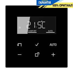 Дисплей кімнатного контролера температури JUNG HOME BTLS1791SW, чорний, керування кліматом