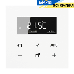 Дисплей кімнатного контролера температури JUNG HOME BTLS1791WW, білий, для керування кліматом