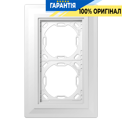 Монтажний адаптер 2-й для плоского монтажу LS Jung PA 982 G 125-0, надійне кріплення електроустановних виробів