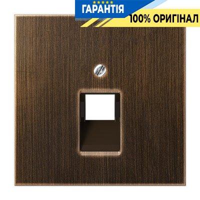 Панель розетки TF/PC 1-а Jung ME2969-1UAAT латунь Antik