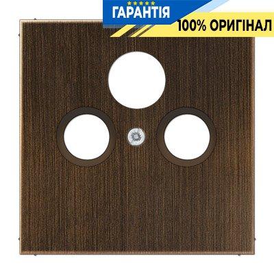 Панель розетки TV+R (SAT) Jung ME2990SATAT латунь Antik