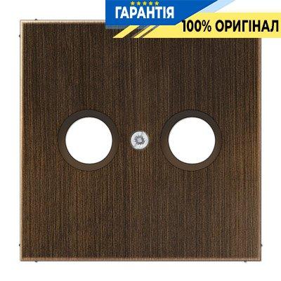 Панель розетки TV+R Jung ME2990TVAT, колір латунь, серія Antik