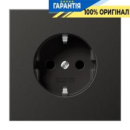 Розетка із заземленням і захистом Jung AL1520KIAN Антрацит