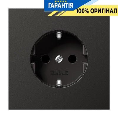 Розетка із заземленням і захистом Jung AL1520KIAN Антрацит