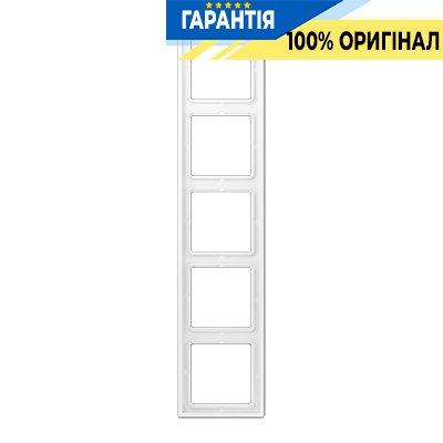 Рамка 5-а Jung LS985WWM білосніжний матовий