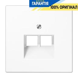 Панель розетки TF/PC 2-а Jung LS969-2UAWW білий