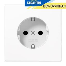 Розетка із заземленням і захистом Jung LS1521KIWW білий