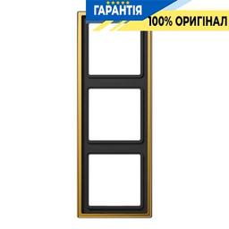 Рамка 3-а Jung LS983GGO золото