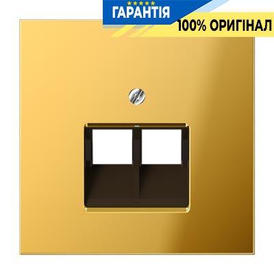 Панель розетки TF/PC 2-а Jung GO2969-2UA імітація золота
