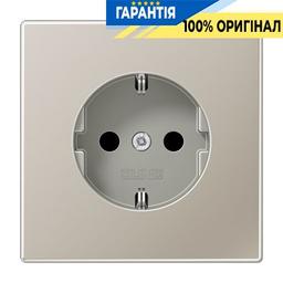Розетка із заземленням Jung ES1520 Edelstahl