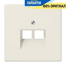 Панель розетки TF/PC 2-а Jung LS969-2UA сл. кістка