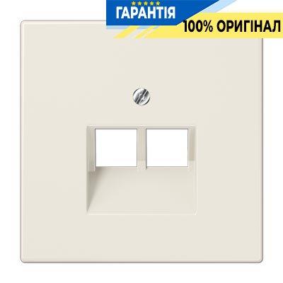 Панель розетки TF/PC 2-а Jung LS969-2UA сл. кістка