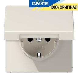 Розетка з з/к з кришкою Jung LS1520KL сл. кістка