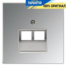 Панель розетки TF/PC 2-а Jung GCR2969-2UA Блискучий хром