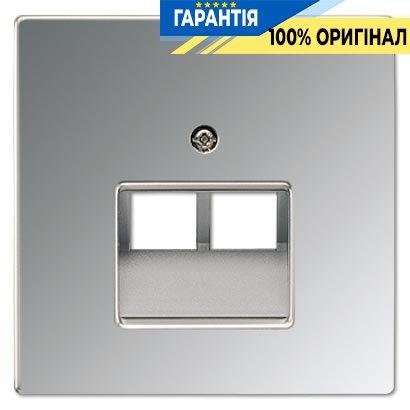 Панель розетки TF/PC 2-а Jung GCR2969-2UA Блискучий хром