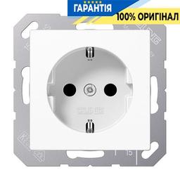 Розетка із заземленням JUNG A1520WW (біла)