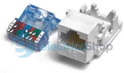 Роз'єм комп'ютерний RJ45 (неекранований) 8-пол. кат.5e, 1208.10