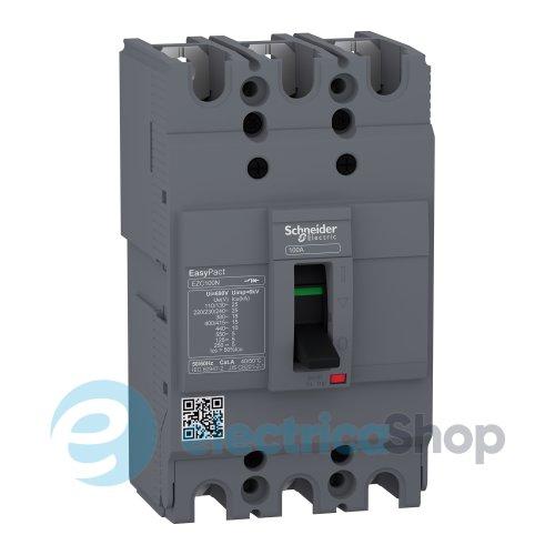 Автоматичний вимикач EasyPact 3-п 80А 15kA 400V 3P/3T EZC100N3080