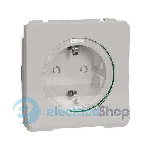 Механізм розетки з з/к та шторками IP55, білий Mureva Styl Schneider Electric MUR39134