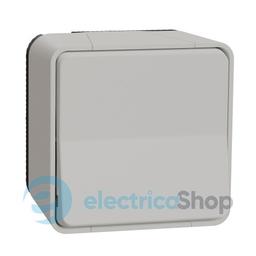 Кнопковий вимикач IP55, зовнішній монтаж, білий, Mureva Styl Schneider Electric MUR39026