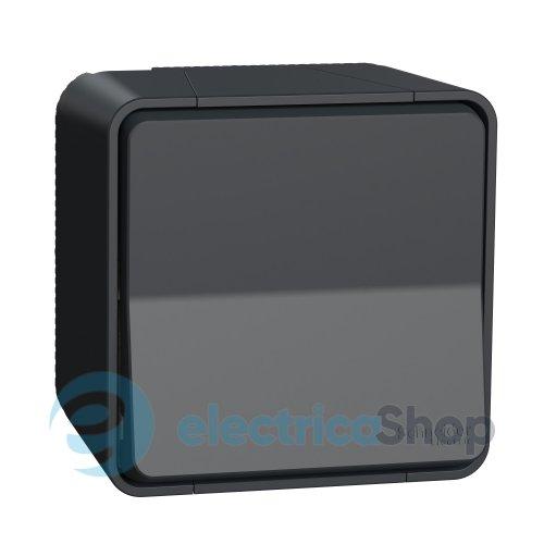 Кнопковий вимикач у зборі IP55, чорний, Mureva Styl Schneider Electric MUR35026