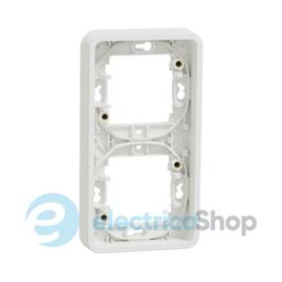 Рамка двомісна вертикальна IP55, біла, Mureva Styl Schneider Electric MUR39151