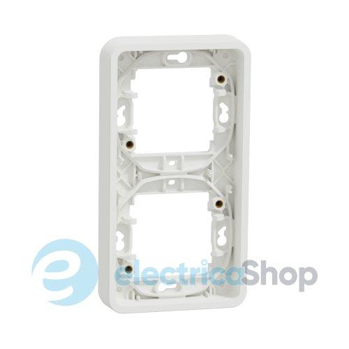 Рамка двомісна вертикальна IP55, біла, Mureva Styl Schneider Electric MUR39151