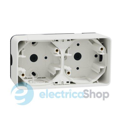 Двомісний бокс зовнішній монтаж IP55, білий Mureva Styl Schneider Electric MUR39914