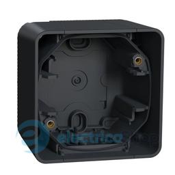 Одномісний бокс зовнішній монтаж IP55, чорний Mureva Styl Schneider Electric MUR37911