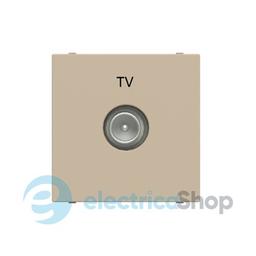 Розетка TV індивідуальна, 2 мод. N2250.7 CV, Zenit колір шампань