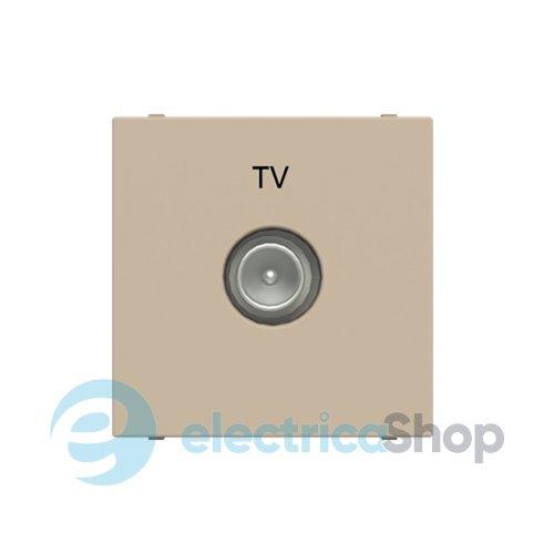 Розетка TV індивідуальна, 2 мод. N2250.7 CV, Zenit колір шампань
