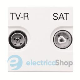 N2251.3 BL Розетка TV/R+SAT індивідуальна, 2 мод., Zenit колір білий